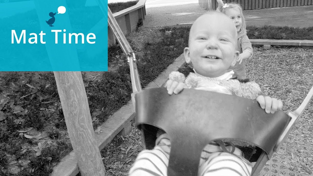 Picture of baby on a swing